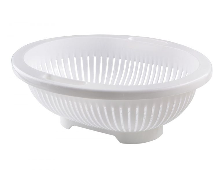 Lüx Oval Süzgeç - Beyaz